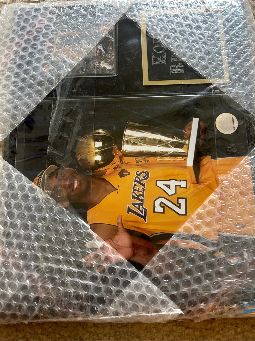 Kobe Bryant Lakers #24 Poster - Gold & Purple